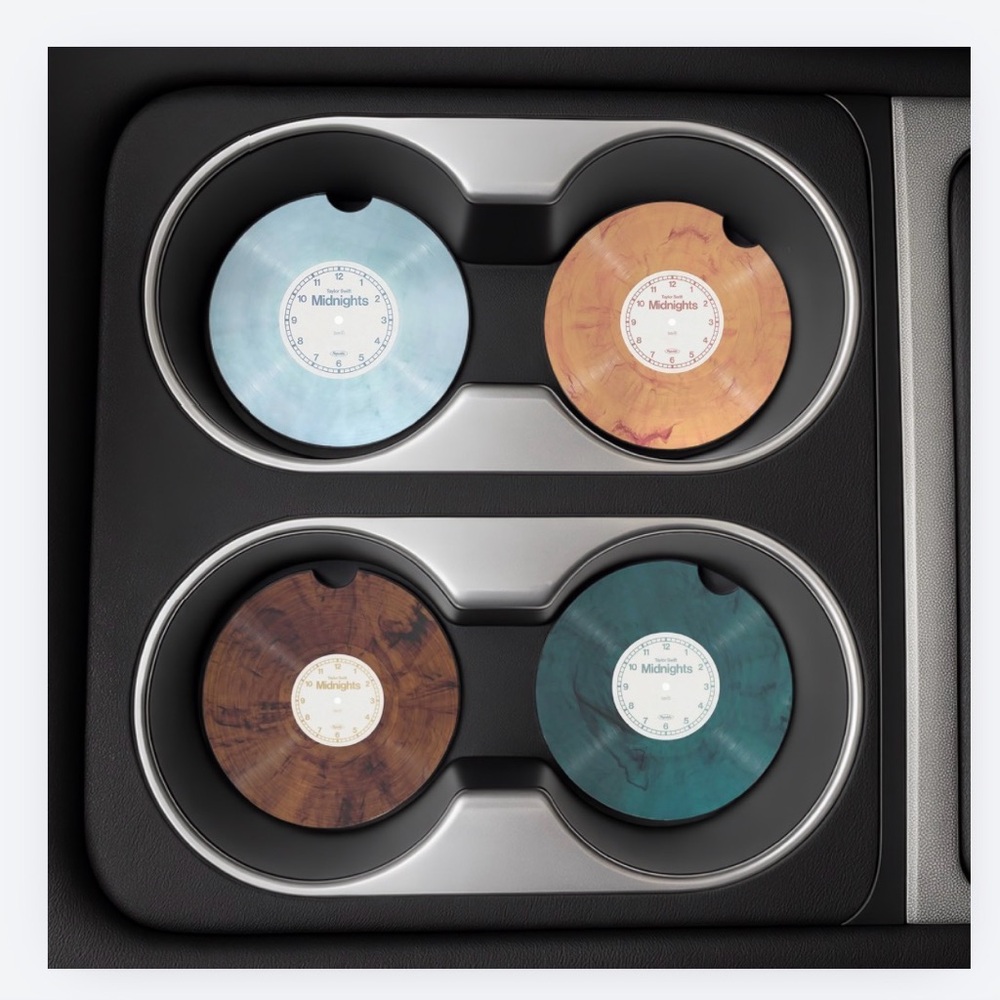 Taylor Swift Car Coaster Sets with Midnight Design